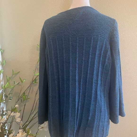 Charter Club Women's Ribbed Trim Crewneck Sweater Size M - Picture 8 of 8